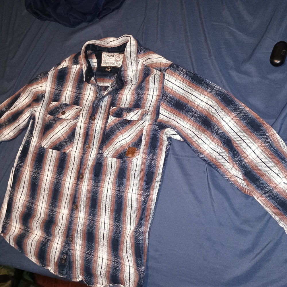 Legendary Whitetails Men's Blue Plaid Shirt